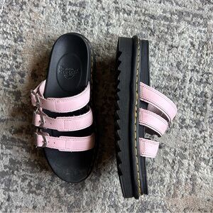 Dr. Martens Pink and Black Chunky Sandals